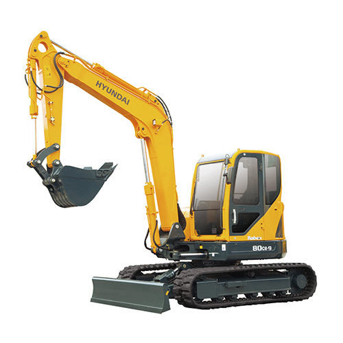 Mittelgroßer Bagger - R80CR-9 - HYUNDAI HEAVY INDUSTRIES - auf Raupen / Diesel / für Baustellen