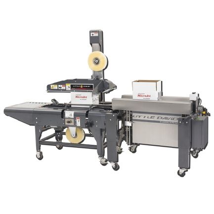 Halbautomatischer Kartonaufrichter - CF-5 - ITW Loveshaw - mit Klebeband