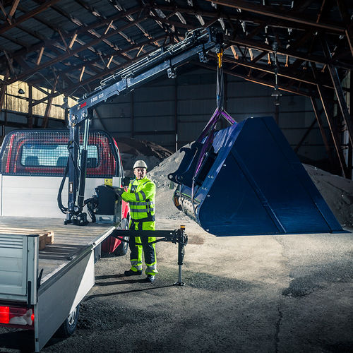 LKW-montierter Kran - T-DUO 023, T-HIDUO 023 - Hiab - Ausleger / für Materialumschlag / zum Laden