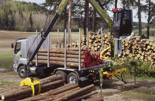 Gelenkausleger-Holzladekran - 125S series - Hiab - LKW-montiert