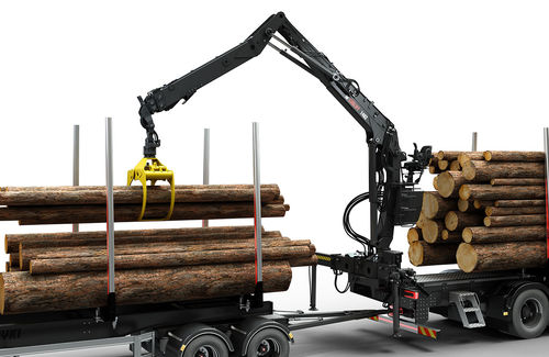 Gelenkausleger-Holzladekran - 140Z, 150Z series - Hiab - LKW-montiert