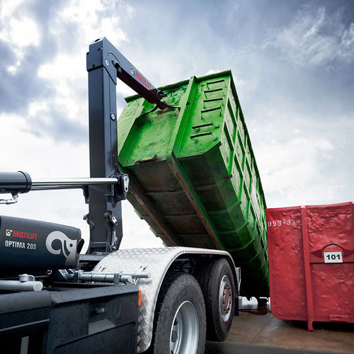 Abrollkipper mit LKW Haken - OPTIMA - Hiab