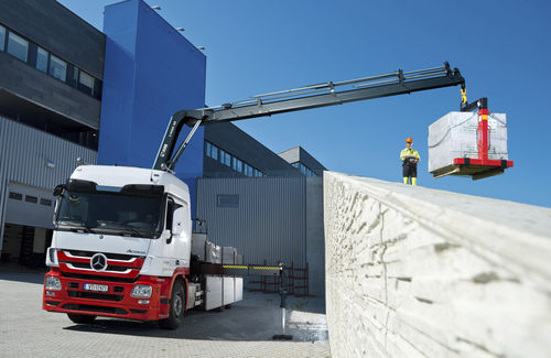LKW-montierter Kran - X-HiDuo 188 - Hiab - Ausleger / mit Gelenk / für den Bergbau