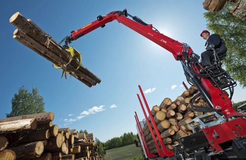 Gelenkausleger-Holzladekran - 96S series - Hiab - LKW-montiert