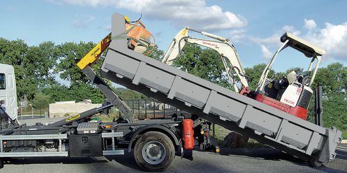 Abrollkipper mit LKW Haken - T15 - Palfinger - Teleskop