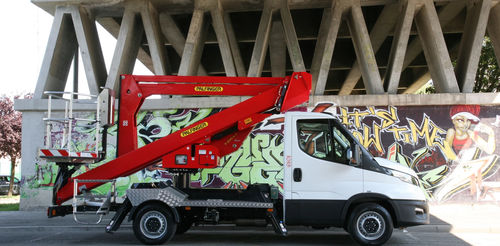 LKW-montierte Teleskoparbeitsbühne - P 200 A-R - Palfinger - hydraulisch / kompakt