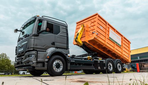 Abrollkipper mit LKW Haken - HT 20 (A) - Palfinger - Teleskop