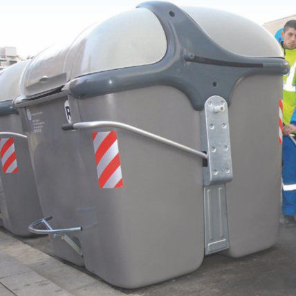 Polyethylen-Müllbehälter - Ros Roca - Metall / Seitenlader