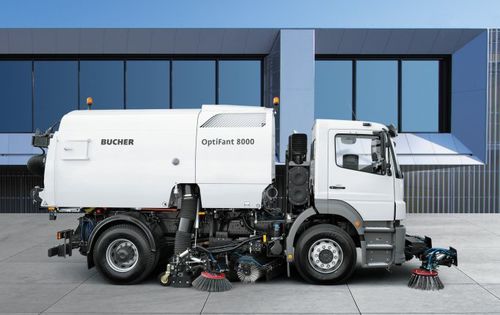 Kehrmaschine für Anbau - OPTIFANT 8000 - Ros Roca - Diesel / Straßen