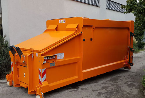 Müllpresse für Mülltrennung - MPC series - Werner & Weber GmbH - mobil / horizontal / mit oberer Öffnung