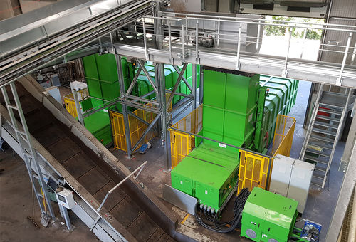 Papiermüllpresse - STP series - Werner & Weber GmbH - stationär / für Transferstation