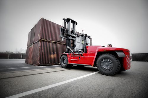 Gabelstapler mit Verbrennungsmotor - DCF180–520 - Kalmar - Sitz / 4 Räder / für schwere Lasten