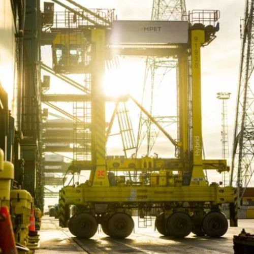 Portalhubwagen für Container - Kalmar - elektrisch / dieselbetrieben