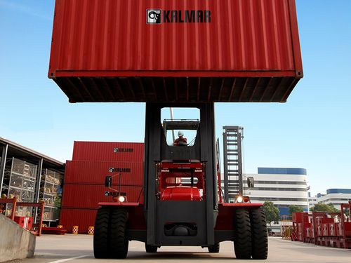 Gabelstapler mit Verbrennungsmotor - 7 000 - 10 000 kg | DCF70–100 - Kalmar - Sitz / den Leercontainerumschlag / für Materialumschlag
