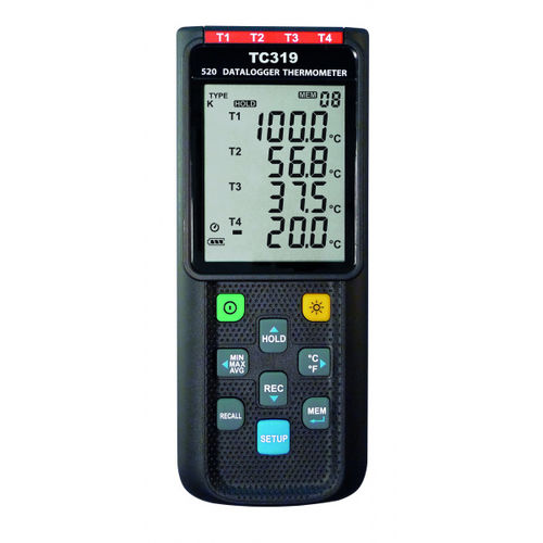 Thermoelement-Thermometer - TC 319 - Dostmann electronic GmbH - mit LCD-Display / °C / USB