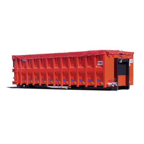 Metall-Müllbehälter - 010x series - AJK NV - für Industrieprodukte / mit Deckel / offen