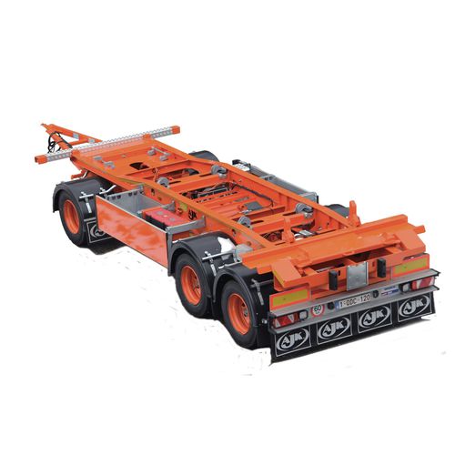 Anhänger für Containertransport - 010x series - AJK NV - für Abfall / 3-Achsen / angehängt