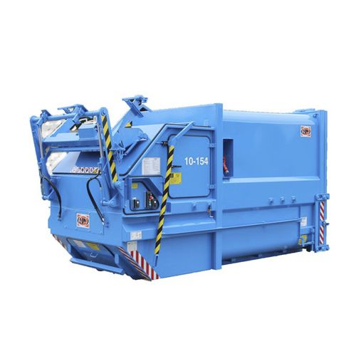 Stationäre Müllpresse - E series - AJK NV - einteilig / horizontal / hydraulisch