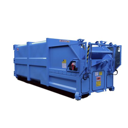 Stationäre Müllpresse - L series - AJK NV - einteilig / horizontal / hydraulisch
