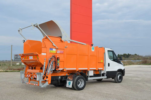 Müllpresse für Mischabfall - K2 S - COS.ECO INDUSTRIE GROUP SRL - mobil / hydraulisch / Seitenlader