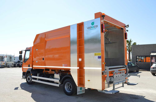 Hecklader-Behälterwaschanlage - Lavacassonetti  - COS.ECO INDUSTRIE GROUP SRL - manuell