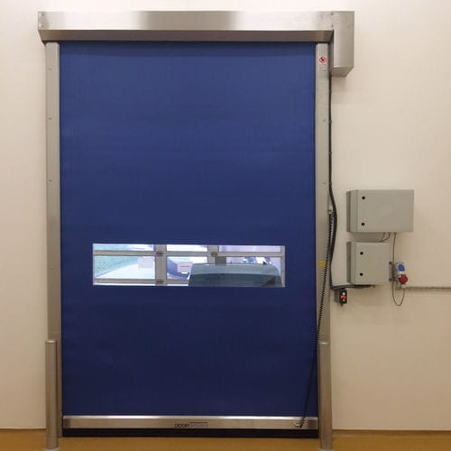 Rolltor - DS350, DS375 - Door System A/S - Stoff / für den Innenbereich / für Außenbereich
