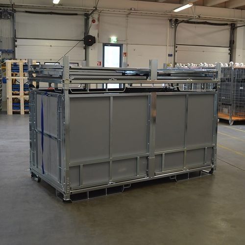 Metall-Palettenbox - K. Hartwall Ltd - Lager / für Materialumschlag / zusammenklappbar