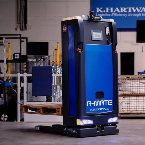 Fahrerloses Transportsystem / für Materialumschlag - A-MATE® - K. Hartwall Ltd - Transport / elektrisch / Rundstrahl