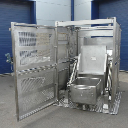 Kipper / elektrisch und hydraulisch - Sharp Systems Ltd - Metall / stationär / für die Lebensmittelindustrie