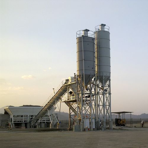 Festinstallierte Betonmischanlage - GBS-60 - GOKER Contruction Machines - kompakt / horizontal / automatisch