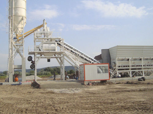 Mobile Betonmischanlage - MobilmiX 120 - GOKER Contruction Machines