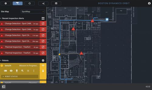 Management-Software - Orbit - Boston Dynamics - Analyse / Tracking / Echtzeit