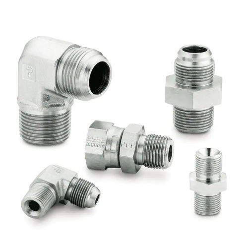 Hydraulikadapter für Rohre - 12C3P4S - Parker Stratoflex - Gewinde / Stahl / gerade