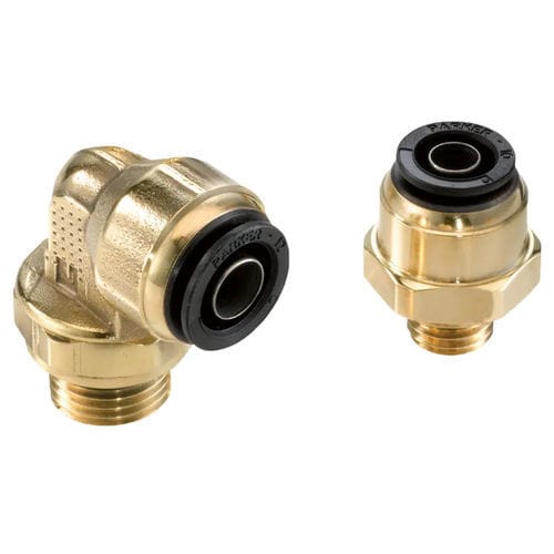 Pneumatischer Anschluss - JNPMB12-12-6 - Parker Stratoflex - Ringverschraubung / Schnell / 90°-Winkel