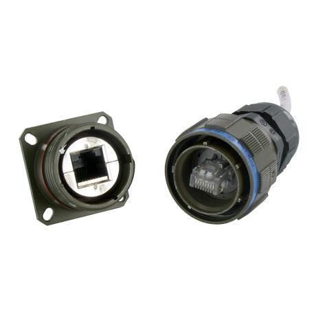 Steckverbinder-Modul / Daten - RJF TV - AMPHENOL SOCAPEX - RJ45 / Ethernet / rund