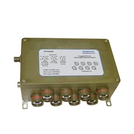 Ethernet-Switch / managed - RJSML-8ELMG - AMPHENOL SOCAPEX - 8 Ports / Gigabit-Ethernet / RJ45