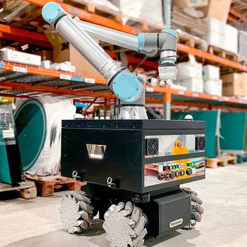 Autonomer mobiler Roboter / für Materialumschlag - RB-KAIROS+ series - Robotnik - Transport / Rundstrahl / für den Innenraum