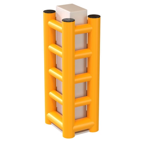 Quadratischer Säulenschutz - RAL2, RAL3 - Anter System
