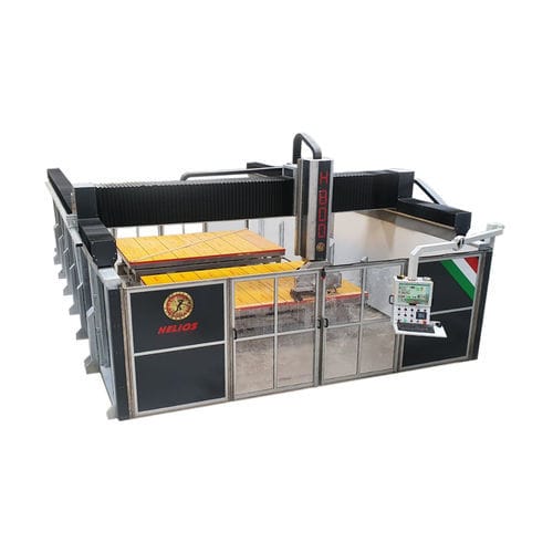 CNC-Brückensäge - H series  - HELIOS AUTOMAZIONI SRL - 4-Achs / für Stein / verstellbar