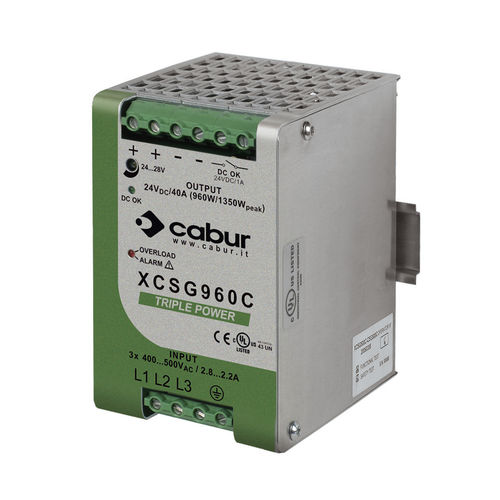 Stromversorgung für DIN-Schiene - XCSG500  - Cabur - AC/DC / Einfachausgang / linear