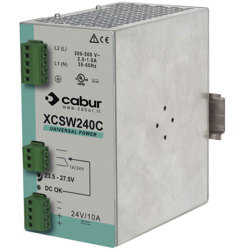 Stromversorgung für DIN-Schiene - XCSW241 - Cabur - AC/DC / Einfachausgang / Schaltnetzteil