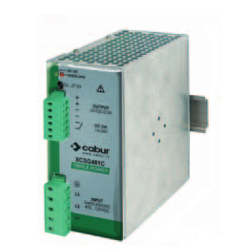 Stromversorgung für DIN-Schiene - XCSG481C - Cabur - AC/DC / 3-Phasen