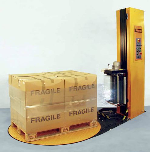 Stretchwickler mit Drehteller - SWS series - STRAPEX - automatisch / Paletten / mit Stretchfolie