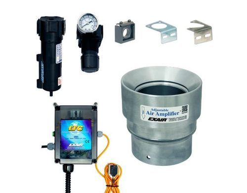 Variabler Luftdurchlass Verstärker - 6234DX - EXAIR - regelbar / für Be und Entlüftung / für hohe Temperaturen
