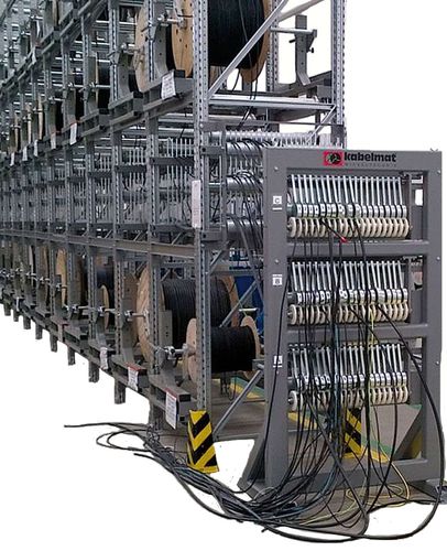 Warenlager-Regal - TROMBULLY - Kabelmat Wickeltechnik GmbH - Fachboden / für vertikale Lagerung / dynamisch
