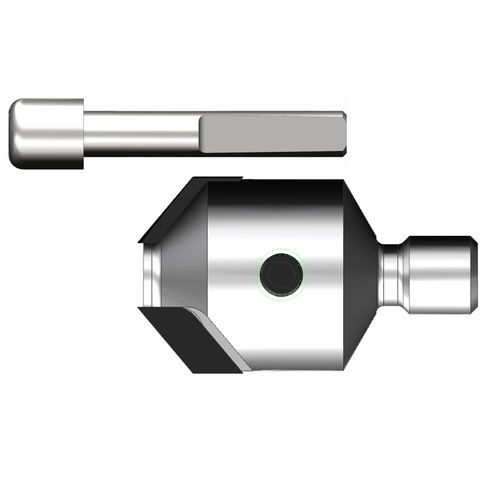 Vollmetall-Bohrer - CC020 Countersink DP - interchangeable pilot - LEUCO Ledermann GmbH & Co. KG - ISO N NE-Werkstoffe / ISO S HRSA und Titan / für Verbundstoffe