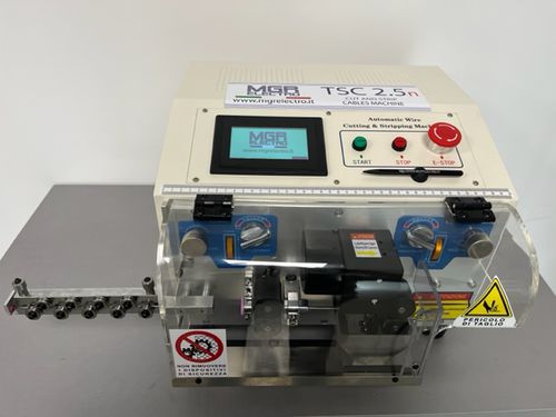 Abläng- und Abisoliermaschine / für Kabel - TSC 2,5 - MGR Electro Srl - programmierbar / mit Touchscreen