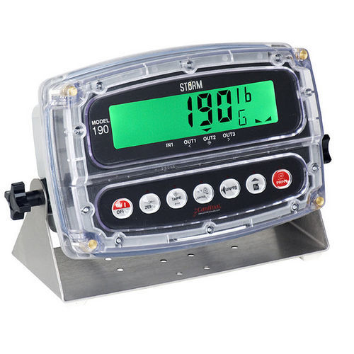 Wägeindikator mit LCD-Anzeige - 190 Storm - Cardinal Scale - Benchtop / wandmontiert / IP69
