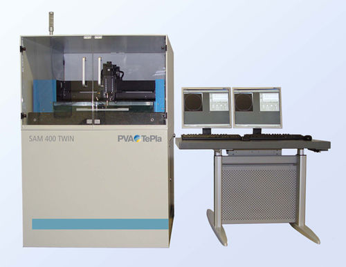Mikroskop für Analyse - SAM 400 TWIN - PVA TePla Analytical Systems GmbH - für Forschungszwecke / mit hoher Drehzahl / SAM für Wafer