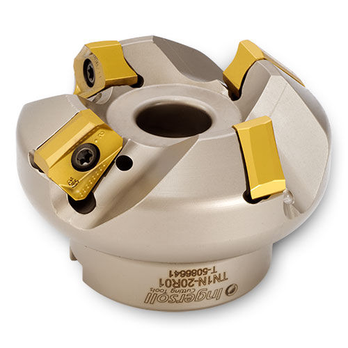 Walzenstirnfräser - DiPosTetra™ TN1N-20R01 - Ingersoll Cutting Tools - Wendeplatten / Plan / für Stahl